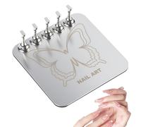 The Nail Stand for Press-On Nails - Sturdy Magnetic Base Reusable Manicure Presentation | DIY Press-On Nail Practice Stand for Women Mothers Wives Girlfriends Girls Professional and