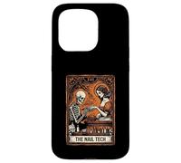 The Nail Tech Tarot Style Skeleton Manicure Artist Case for iPhone 15 Pro