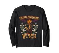The Nail Technician Witch Manicurist Halloween Long Sleeve T-Shirt