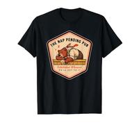 The Nap Pending Pub Funny Sleepy Bear Beer Lover Retirement Value Graphic T-Shirt, Men, Black, XL