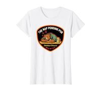 The Nap Pending Pub Funny Sleepy Bear Beer Lover Retirement Value Graphic T-Shirt, Women, White, XL