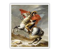 The Napoleon Crossing the Alps Canvas Poster Famous Wall Art 80x100cm