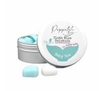 The Nappy Lady Poppets Natural Cloth Wipes Solution, 20/40 Pack, Baby-Safe, Shea Butter & Coconut Oil, Vegan-Friendly, Cruelty-Free, Made in England (20 pack, Baby Spa)