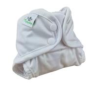 The Nappy Lady Sapling Newborn Reusable Nappy Cover, Waterproof, XSmall, Floral Pattern (White)