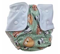 The Nappy Lady Thrive Alder Night Time Pull Up, Reusable Training Pants, Waterproof Overnight Protection, Stretchy Fit, Highly Absorbent (Safari Animals, Small (2-4 Years))