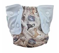 The Nappy Lady Thrive Alder Night Time Pull Up, Reusable Training Pants, Waterproof Overnight Protection, Stretchy Fit, Highly Absorbent (Woodland Creatures, Small (2-4 Years))