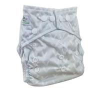The Nappy Lady Thrive Poplar One Size Reusable Pocket Nappy, Athletic Wicking Jersey Lining, 10-35 lbs, 2 Absorbent Inserts (Soft Echo)