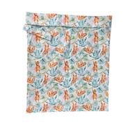 The Nappy Lady Thrive Wet Bag, Waterproof Storage for Nappies and Wet Items, Zip Closure, Essential Accessory for Cloth Nappies and eco Friendly households (Orangutan Oasis, Medium)