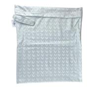 The Nappy Lady Thrive Wet Bag, Waterproof Storage for Nappies and Wet Items, Zip Closure, Essential Accessory for Cloth Nappies and eco Friendly households (Soft Echo, Medium)