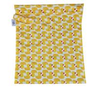 The Nappy Lady Thrive Wet Bag, Waterproof Storage for Nappies and Wet Items, Zip Closure, Essential Accessory for Cloth Nappies and eco Friendly households (Rubber Ducks, Medium)