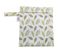 The Nappy Lady Thrive Wet Bag, Waterproof Storage for Nappies and Wet Items, Zip Closure, Essential Accessory for Cloth Nappies and eco Friendly households (Lush Leaves, Small)
