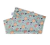 The Nappy Lady Wet Bag, Waterproof Storage for Nappies and Wet Items, Yellow Duck Print, Zip Closure (Safari Animals, Medium)