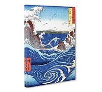 The Naruto Whirlpools By Utagawa Hiroshige Canvas Wall Art Print 24x16 Inch