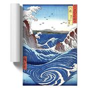 The Naruto Whirlpools by Utagawa Hiroshige Design | Unframed Wall Art Print | Ready to Frame Poster | Modern Home Decor Picture | Artwork for Living Room, Bedroom or Office | A3 (29.7x42 cm)