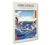 The Naruto Whirlpools Utagawa Hiroshige Canvas Print | Gallery Wrapped 30mm Frame Wall Art | 30x20 inches | Ready to Hang | Asian Picture | Living Room Bedroom Lounge Office