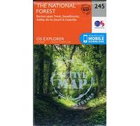 Explorer Active 245 The National Forest Map With Digital Version - Orange, Orange One Size