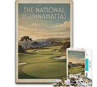 The National Golf Course Poster Jigsaw Puzzle for Adults, 1000 Pieces | A hands-on home pastime - a practical indoor pastime on quiet evenings.