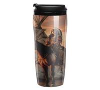 The Native Hunter on Horseback Coffee Tumbler Travel Mug