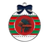 The Native Indian Headdress Christmas Tree Ornaments Decor Circular
