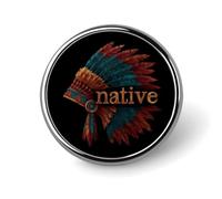 The Native Indian Headdress Cute Brooch Pin for Women Men Badge
