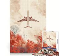 The Natural Aviation Plane Jigsaw Puzzles for Adults1000 Pieces Think Smart Toy Family Bond Accurate Cut Seasonal Gift (38x26cm)