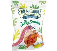 The Natural Confectionary Co. Jelly Snakes, Assorted Fruit Gummies, Sweets for Snacking, Sharing & Gifting 130 g (Pack of 1)