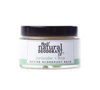 The Natural Deodorant Co, Active Deodorant Balm Coriander & Lime 55g, Aluminium Free, Plastic Free, Extra Strength