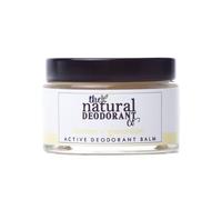 The Natural Deodorant Co, Active Deodorant Balm Lemon & Geranium 55g, Aluminium Free, Plastic Free, Extra Strength