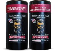 The natural deodorant with the best smell for men, without aluminium, high-quality ingredients, all-day protection against unpleasant odours, safe for the skin, pack of 2