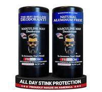 The natural deodorant with the best smell for men, without aluminium, high-quality ingredients, all-day protection against unpleasant odours, safe for the skin, pack of 2