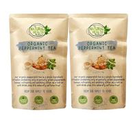 The Natural Health Market Organic Peppermint Tea Bags 100 Pack (2x50) - Biodegradable & Cooling