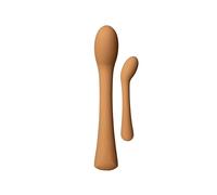 The Natural Love Company - Cecily - 2 in 1 Curved G-Spot and Wand-Style Vibrator - 10 Vibrating Modes & Intensities - 1+ hr Battery - Bath & Body Safe