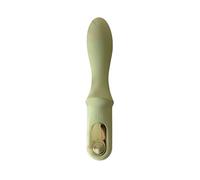 The Natural Love Company - Damson - Compact & Ergonomic Vibrating G-Spot Dildo - 10 Rhythms - Magnetic Fast Charge - 1+ hr Battery - Water Resistant & Body Safe
