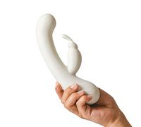 The Natural Love Company - Saro - Rabbit Vibrating Dildo - Made from Ocean Plastic - 12 Vibrating Rhythms - Whisper Quiet Gentle Touch Mode - Magnetic Fast Charge - 1+ hr Battery - Bath & Body Safe