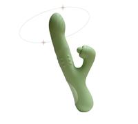 The Natural Love Company - Senna - Unique ‘Come-Hither’ Thrusting Dildo & Vibrator - Multiple Rhythms - Plastic Free Packaging - 1+ hr Battery - Water Resistant & Body Safe