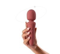 The Natural Love Company - Tulsi - Double Ended, Strong, Rumbly & Versatile Wand Vibrator - Ocean Plastic Core, 20 Vibrating Modes & Intensities - 1+ hr Battery - Bath & Body Safe