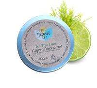 The Natural Spa Cream Deodorant Balm - Bicarb free gentle on all skin types, Aluminium free. Scented with essential oils and keeps you feeling and smelling fresh (Tea Tree Lime)