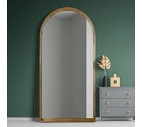 The Naturalis - Solid Oak Framed Arched Leaner/Wall Mirror 79" X 39" (200CM X 100CM) Scandinavian 'Scandi' Inspired.