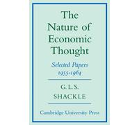 The Nature of Economic Thought: Selected Papers 1955-1964