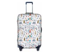 The Nature Wildlands Activities Pattern Luggage Cover Suitcase Trolley Case Protector Elastic Washable Anti Scratch Fit 18-32 Inch