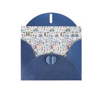 The Nature Wildlands Activities Pattern Pearl Paper Holiday Greeting Card With Envelopes Weddings Party Birthday Invitations Wishes