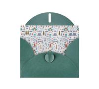 The Nature Wildlands Activities Pattern Pearl Paper Holiday Greeting Card With Envelopes Weddings Party Birthday Invitations Wishes