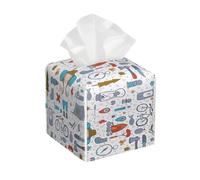 The Nature Wildlands Activities Pattern Print Tissue Box Cover, Leather Tissue Holder Decorative Tissue Box Holder For Kitchen, Bathroom