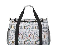 The Nature Wildlands Activities Pattern Travel Duffel Bag Weekend Bag Weekender Overnight Carry On Hand Bag Workout Sport Hospital