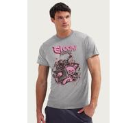 The Naughty Grizzly Metal Rock Guitar Amp Punch Gloomy Bear T-Shirt Gloomy Bear Mid Grey M