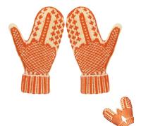 The Naughty List Mittens Cozy Knit with a Hidden Attitude, Funny Hidden Middle Finger Hand Knitted Warm Winter Gloves Mittens