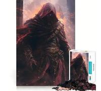 The Necromancer of The Black Gate Jigsaw Puzzles 1000 Pieces for Adults Memory Boost Warm Time Image Assembly Fine Art Piece (38x26cm)