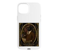 The Neighbor Black Cat Art Deco Murder Mystery Case for iPhone 15 Plus