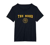 The Neighbourhood Collegiate T-Shirt, Women's Plus, Black, 1X