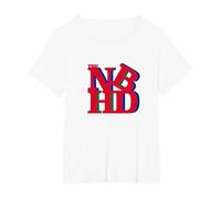 The Neighbourhood NBHD T-Shirt, Women's Plus, White, 1X